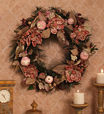 24" Victorian Mauve Magnolia Wreath